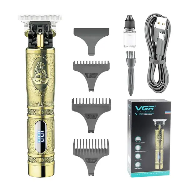 VGR V-091 Hair Clipper and Beard Trimmer with Digital Display for Men – View 4