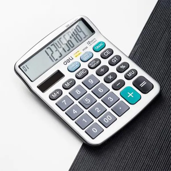 Deli EM19810 Long-Lasting and Comfortable Basic Calculator – View 2