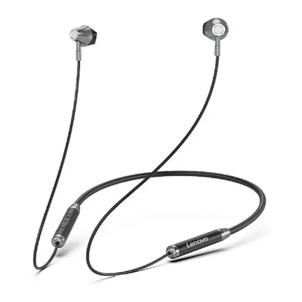Lenovo HE06 Wireless Neckband Headphones With Working Time 8 Hours – Color: Black – View 1