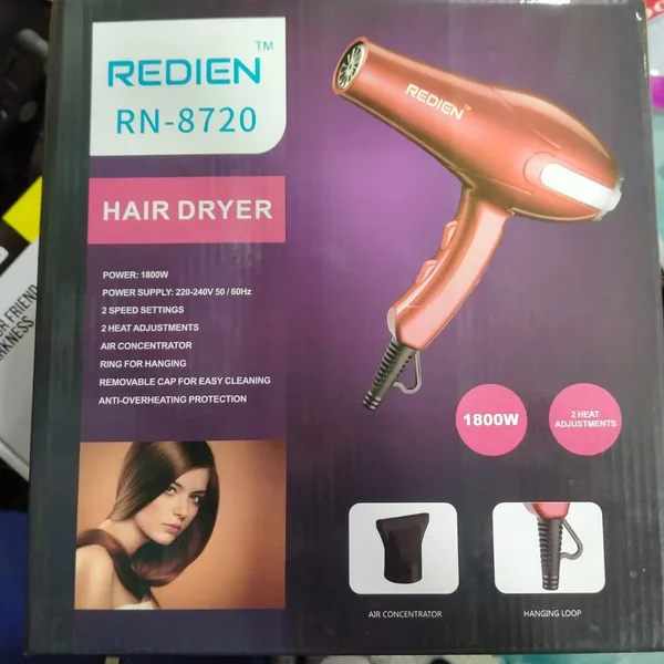 Redien RN-8720 High-Power Household Anion 1800W Hair Dryer – View 5