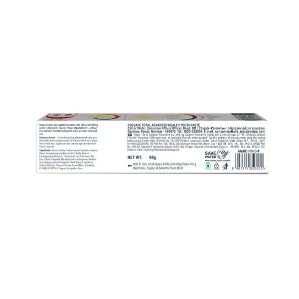Colgate Total Health Cavity Protection Toothpaste 80g – View 3