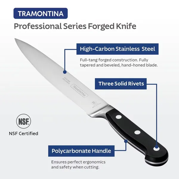 Tramontina 24010/108 Knife Kitchen Century 8 Inch – View 4