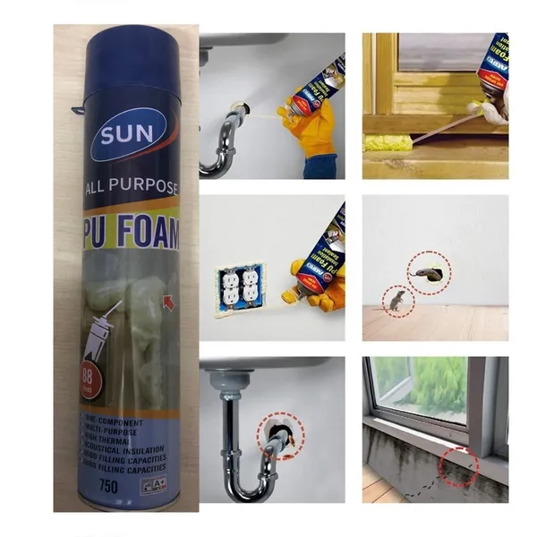 Sun Waterproof PU Foam Expanding Spray 750ml – View 3