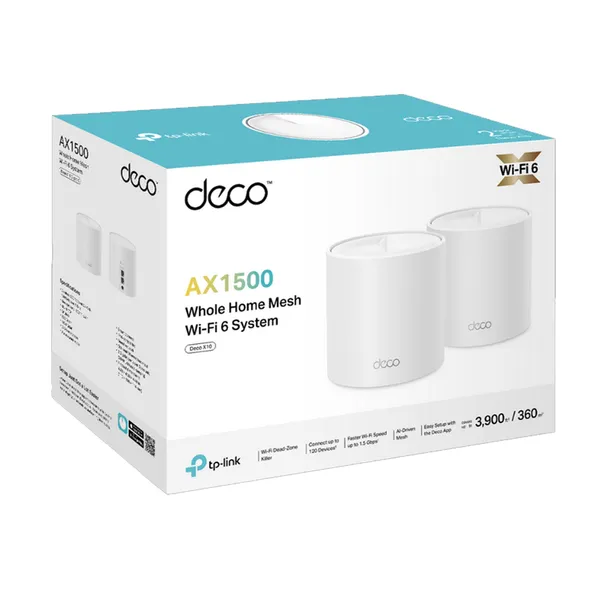 TP-Link Deco X10 AX1500 Dual-Band Mesh Router 2 Pack – View 4