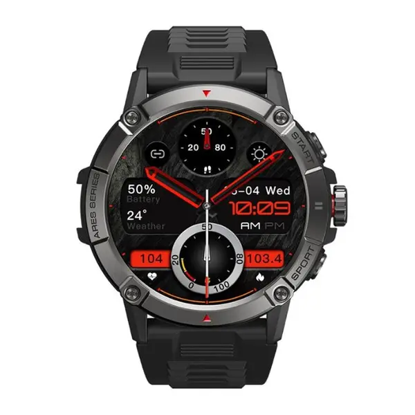 Zeblaze Ares 3 IPS Color Display Smartwatch – Color: Black – View 2