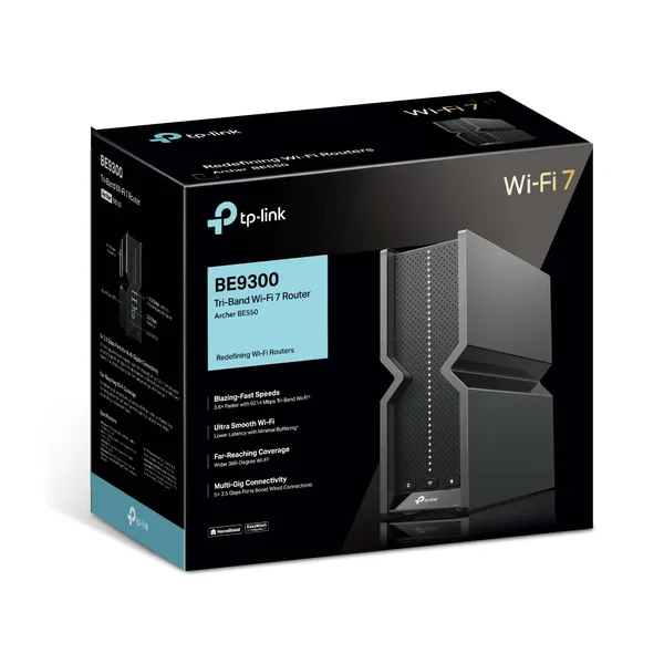 TP-Link Archer BE550 BE9300 Tri-Band WiFi 7 Router – View 4
