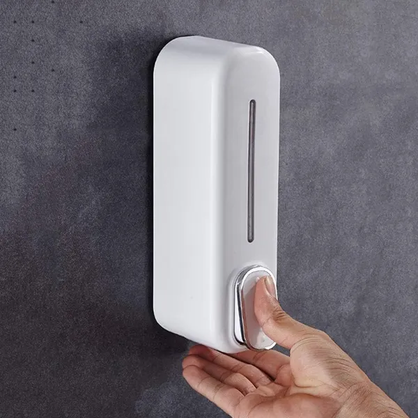 Hand Wash Liquid Soap Dispenser for bathroom/basin/kitchen/Restaurants – Color: White – View 2