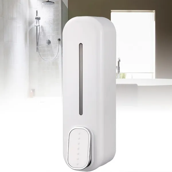 Hand Wash Liquid Soap Dispenser for bathroom/basin/kitchen/Restaurants – Color: White – View 3