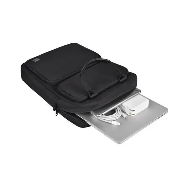 WIWU 14.2 inch Alpha Vertical Double Layer Laptop Bag – Color: Black – View 3