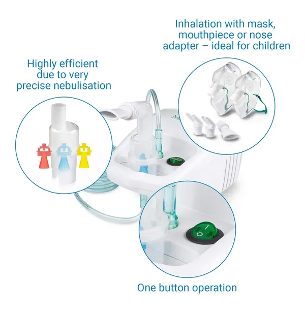 Medisana IN 500 inhaler & compressor nebulizer with mouthpiece – View 3