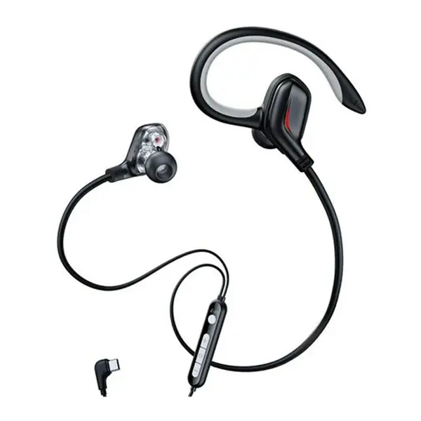 Baseus GAMO Immersive Virtual 3D Game Wired Type-C Earphone – Color: Black – View 2
