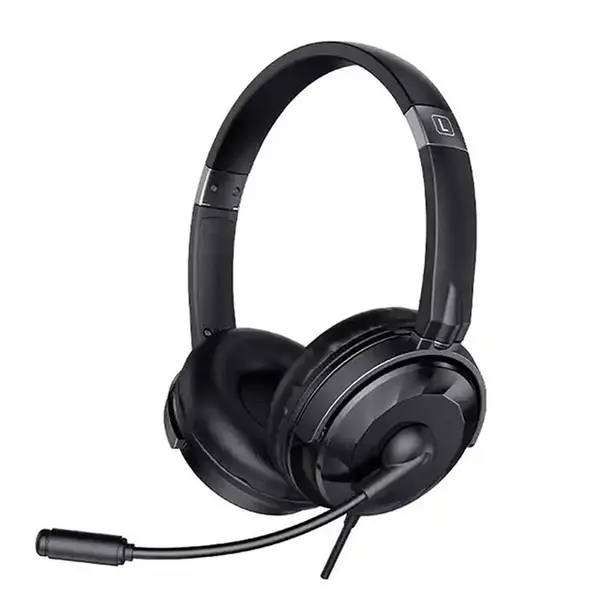 Havit H217D Wired Black Stereo Headphone With Microphone – View 3