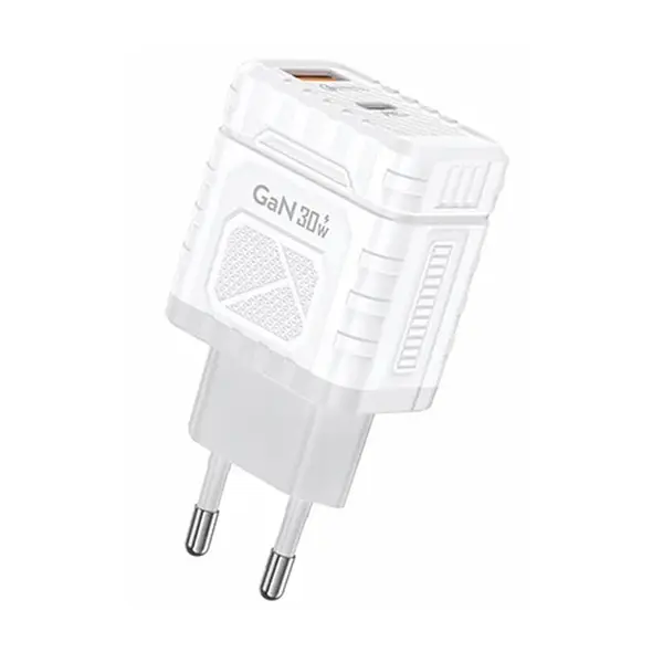 Foneng EU61 30W GaN Dual-Port Fast Charger with Type-C Cable – View 1