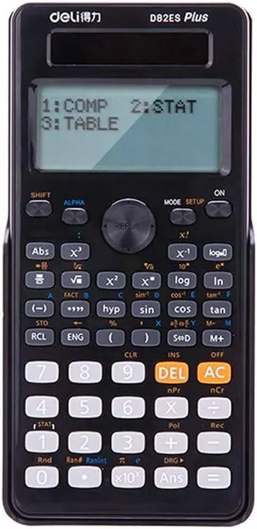 Deli ED82ES Memory functions, multi-line display Scientific Calculator - 252 Functions – View 2