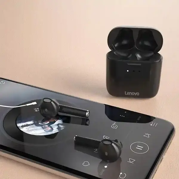Lenovo QT83 True Wireless Bluetooth Earbuds – Color: Black – View 4