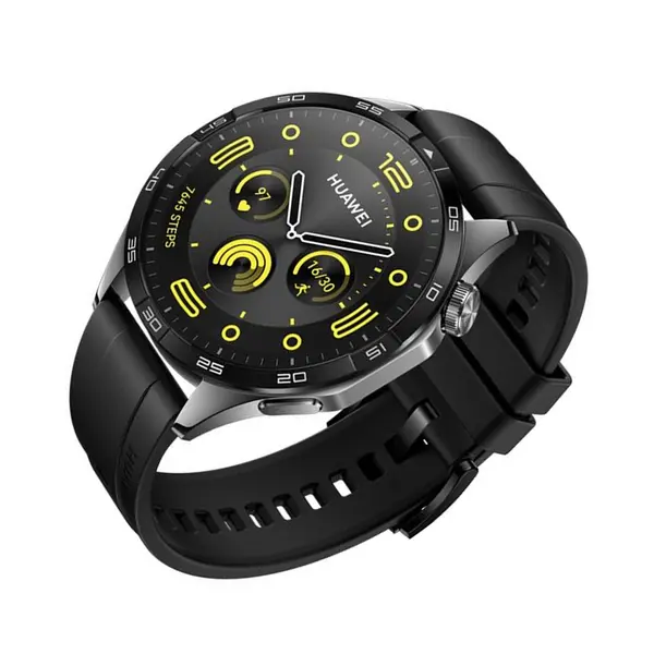 HUAWEI Watch GT 4 46mm 5ATM Water Resistant Smartwatch – Color: Black – View 3
