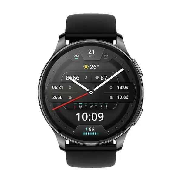 Amazfit Pop 3R Silicon AMOLED Smartwatch – Color: Black – View 2