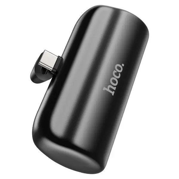 HOCO J106 5000mAh LED Power Indicator Mini Pocket Power Bank – Color: Black – View 2
