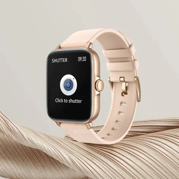COLMI P28 Plus IP68 Waterproof Smart Watch – Color: Gold – View 3