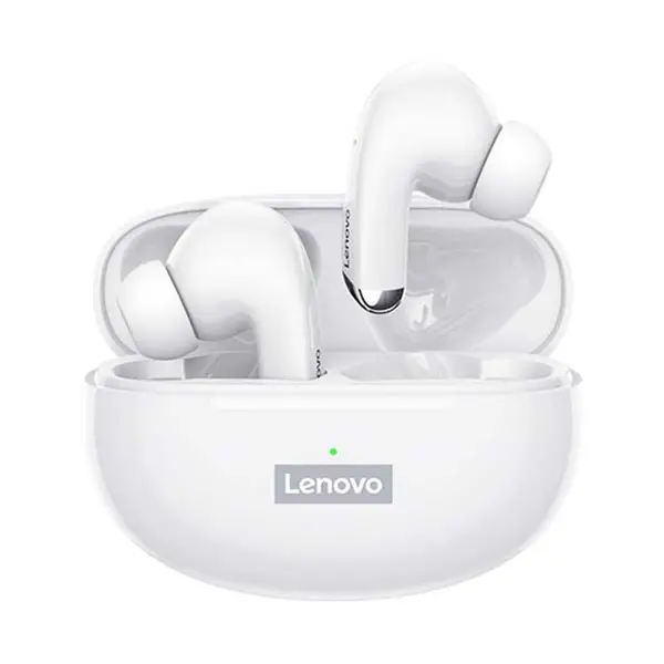 Lenovo LP5 HiFi Music Sports Bluetooth Earbuds – Color: White – View 1