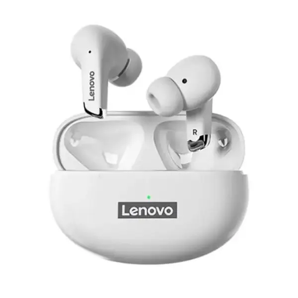 Lenovo LP5 HiFi Music Sports Bluetooth Earbuds – Color: White – View 2