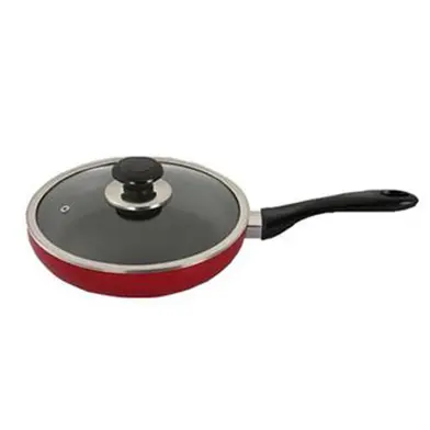 TOPPER 28cm Nonstick Glamour Fry Pan With Lid Red Color – View 2