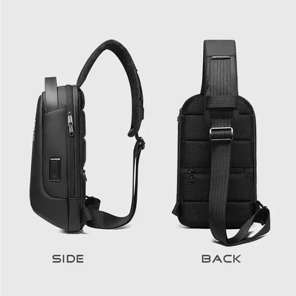 Bange 7221 Multifunction Large Capacity Design Cross body Sling Bag – Color: Black – View 3