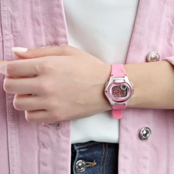 Casio LW-200-4AVDF Standard Digital Watch For Kids – Dial Color: Pink, Strap Color: Pink – View 3