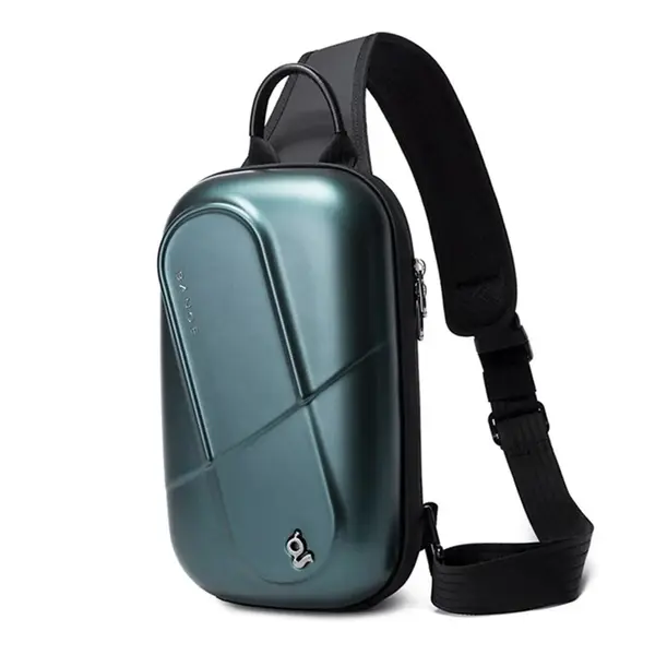 BANGE BG7353 Sling Ergonomic Cross body Bag Unisex – Color: Green – View 2
