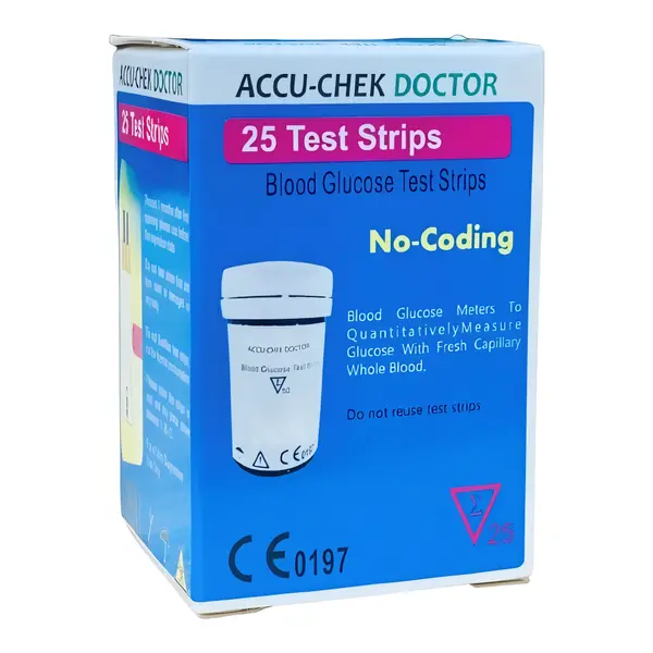 Accu-Chek Doctor Blood Glucose Test Strip for Diabetes – Number Of Strips: 25 – View 2