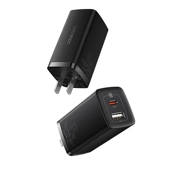 Baseus 65W GaN2 Lite SUPER VOOC Dual-Port Charger – View 3
