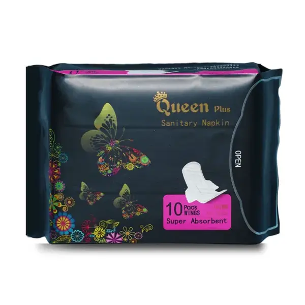 Queen Plus Ultra Thin Cotton Sanitary Napkin with Rash Free Protection – View 1