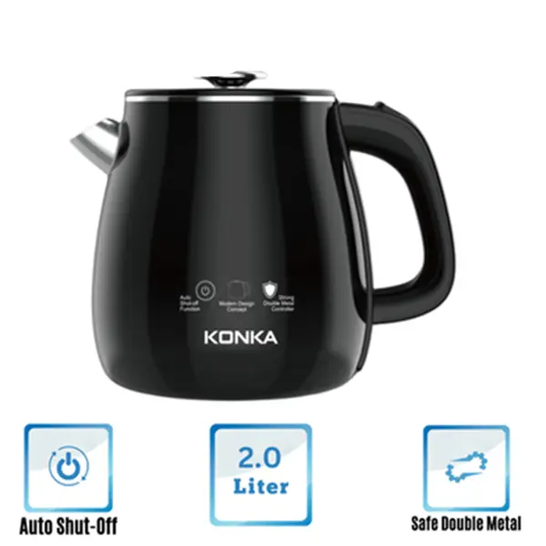 KONKA KEKLW-18B Smiss 2.0 Litre 1500 Watt Electric Kettle – View 2