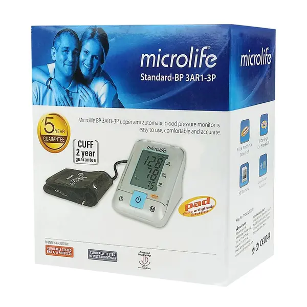Microlife BP 3AR1-3P Standard Digital Blood Pressure Monitor – View 3