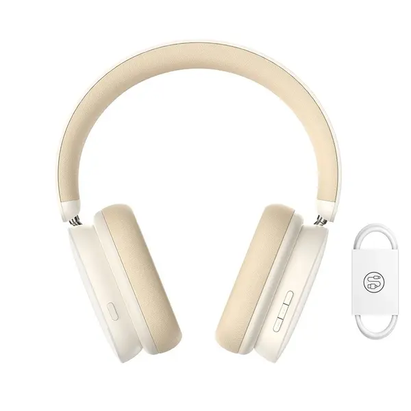 Baseus Bowie H1 ANC Over-Ear Bluetooth Headphone – Color: White – View 3