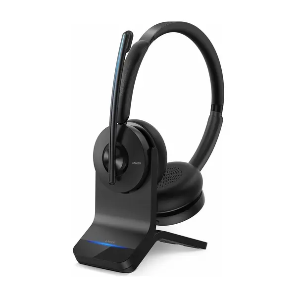 Anker PowerConf H500 Bluetooth Dual-Ear Headphone with Microphone – Color: Black – View 2