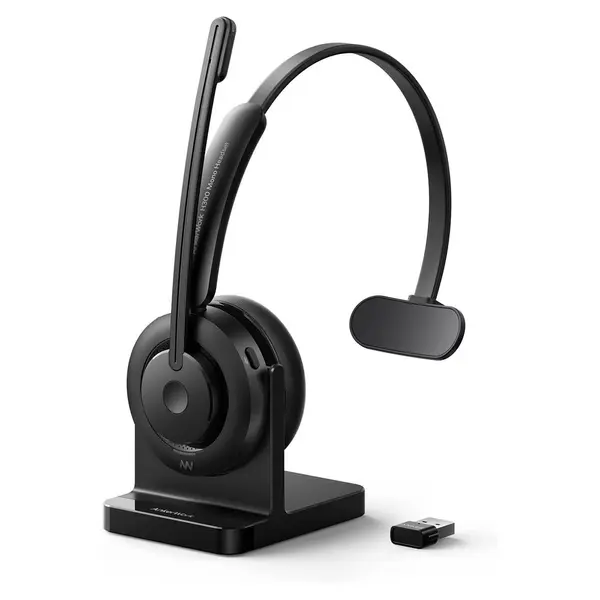 Anker PowerConf H500 Bluetooth Dual-Ear Headphone with Microphone – Color: Black – View 3
