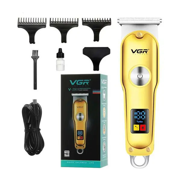 VGR V-290 Professional Hair Trimmer with LED Display For Men – View 5
