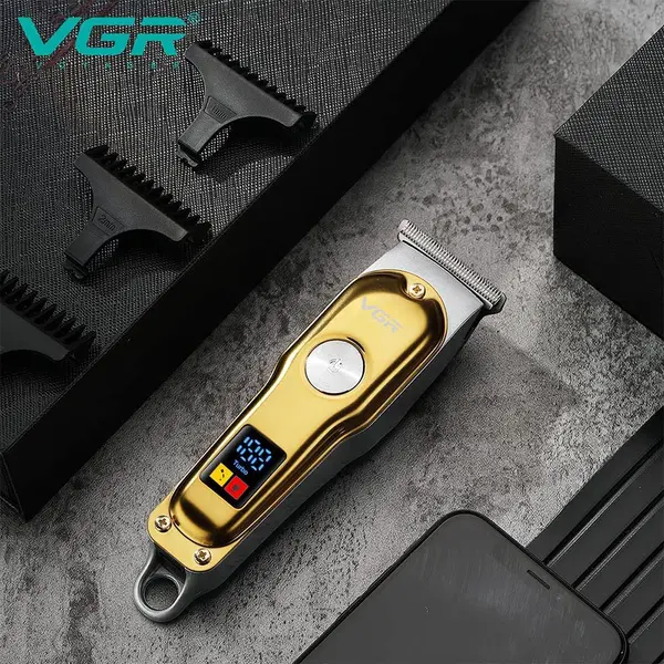 VGR V-290 Professional Hair Trimmer with LED Display For Men – View 3