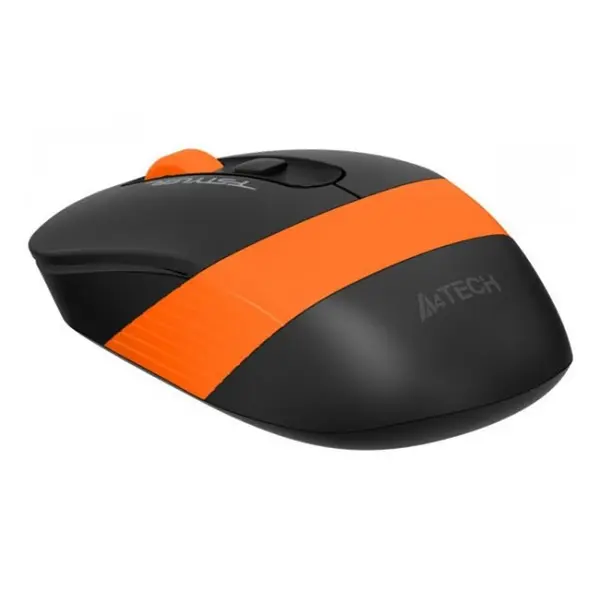 A4TECH FG12 FStyler Wireless Optical Mouse – Color: Orange – View 3