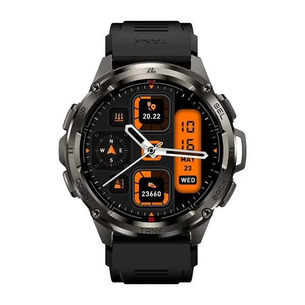 KOSPET TANK T3 Ultra Bluetooth Calling Smartwatch – Color: Black – View 2