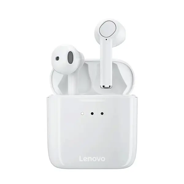 Lenovo QT83 True Wireless Bluetooth Earbuds – Color: White – View 1