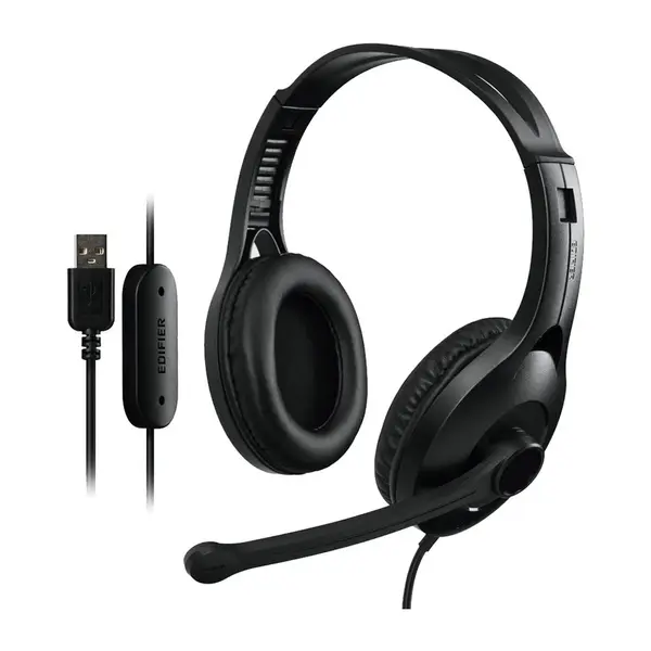 Edifier K800 USB Single Plug Wired Headphone – Color: Black – View 4