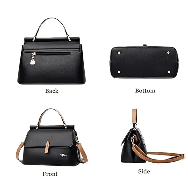 ROAISS Elegant Exquisite Multi-pocket Fabric Large Capacity Shoulder Bag – View 3