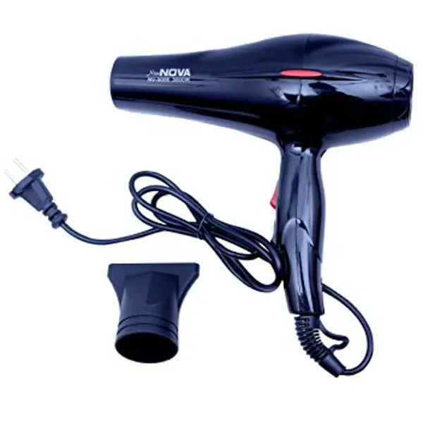 NOVA NV-9007 Hot And Cold Air 3000W With Professional Hair Dryer  – Color: Black – View 1