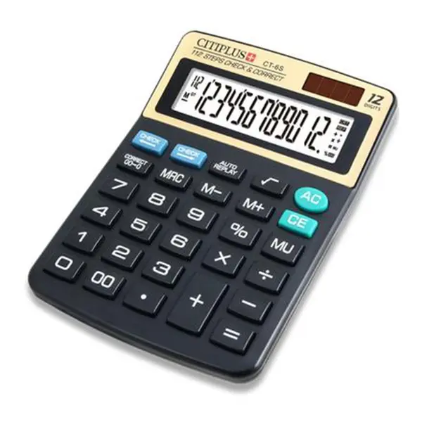 CITIPLUS CT-6S Check And Correct Series Electronic Calculator – View 2