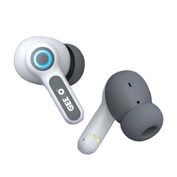 GEEOO T10 Fast Charging TWS With ENC Earbuds – Color: White – View 2