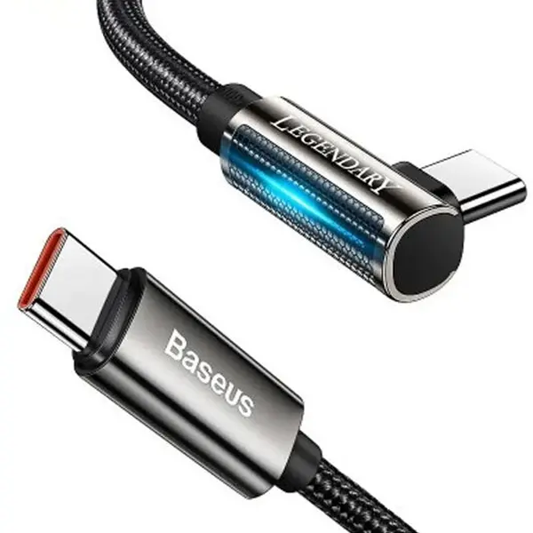Baseus Legend Series Elbow 100W USB-C to USB-C 1m Fast Charging Cable – View 2