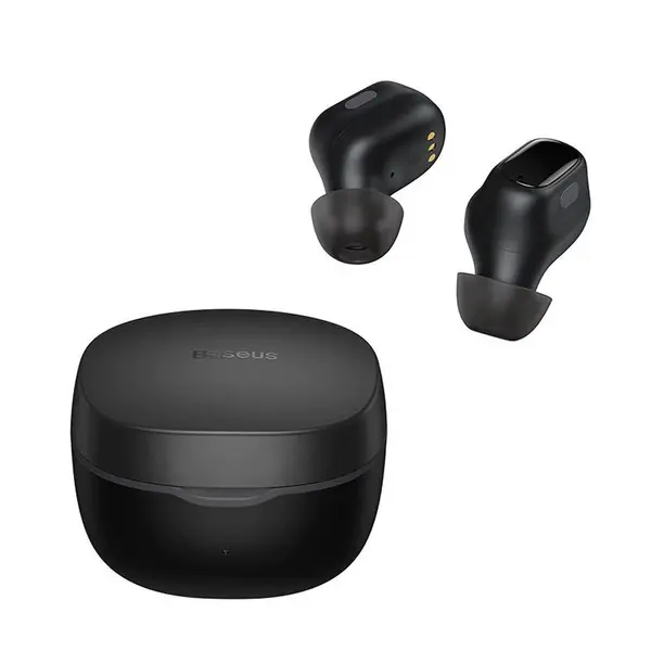 Baseus WM01 Enock True Wireless Bluetooth Earbuds – Color: Black – View 2