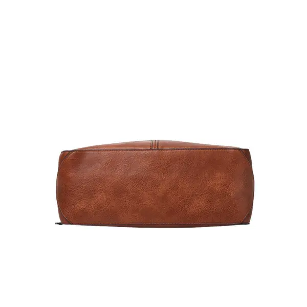 European Retro Shoulder Crossbody Shoulder Bag – Color: Brown – View 4